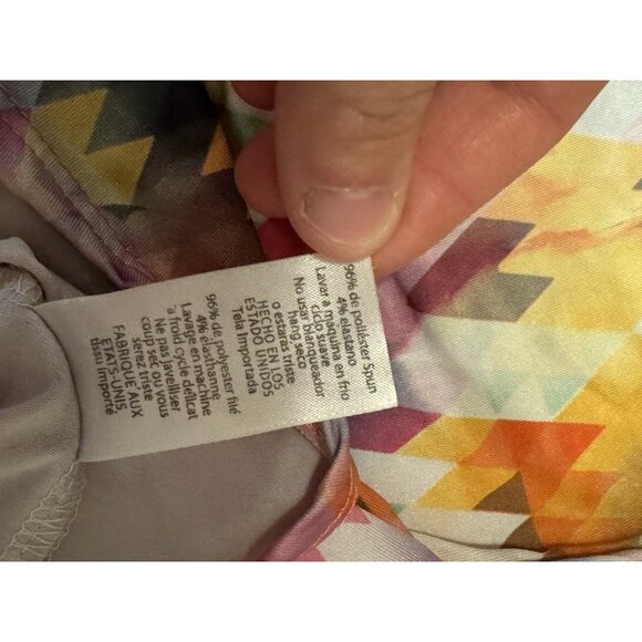 LulaRoe Irma Size XS Floral Print Hi- Low Top Stretch Colorful Loungewear Preppy - Picture 5 of 8